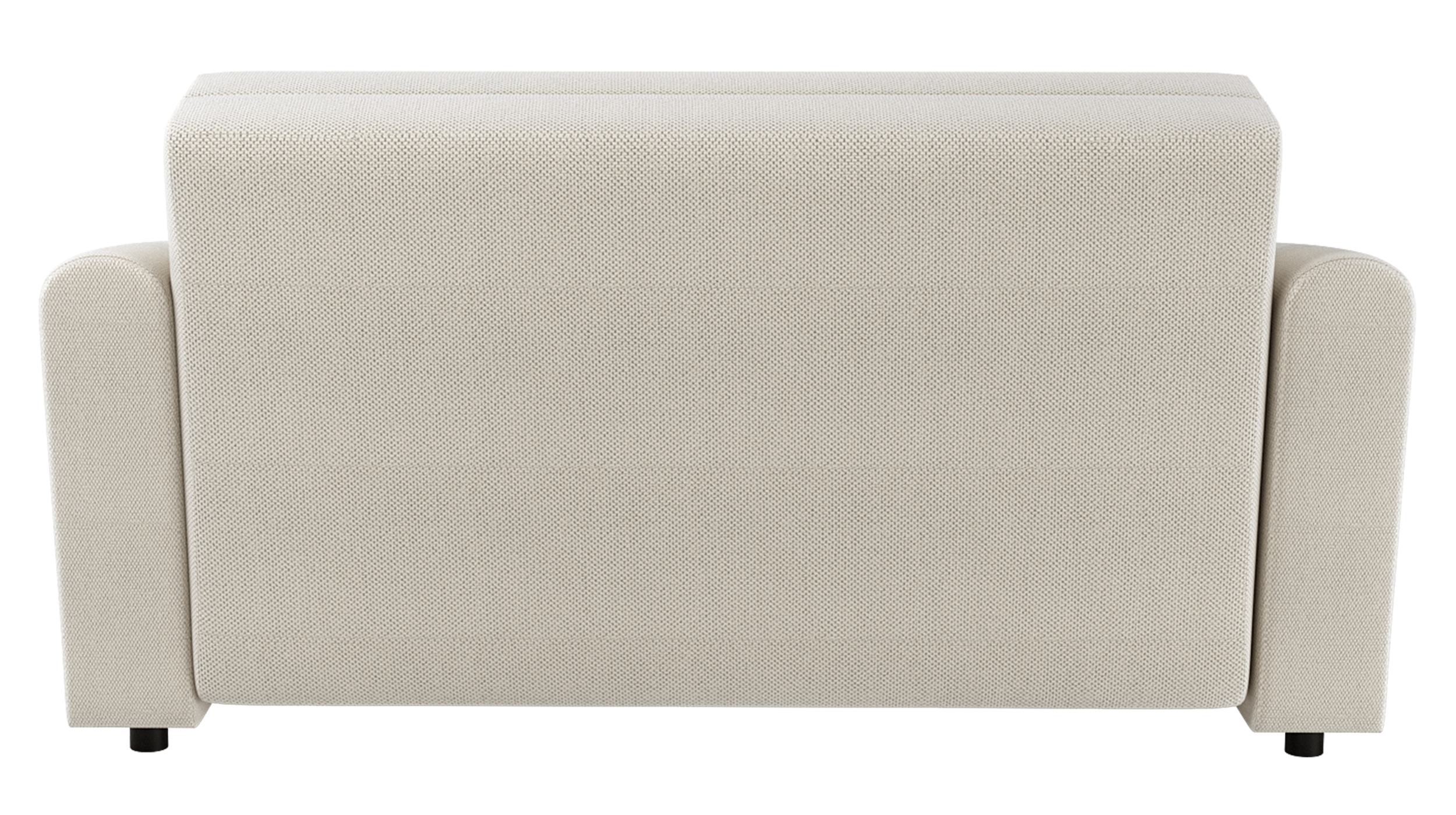 Zweisitziges ausziehbares Sofa Stevio 170 cm mit Stauraum, cremefarben, hydrophobes Chenille