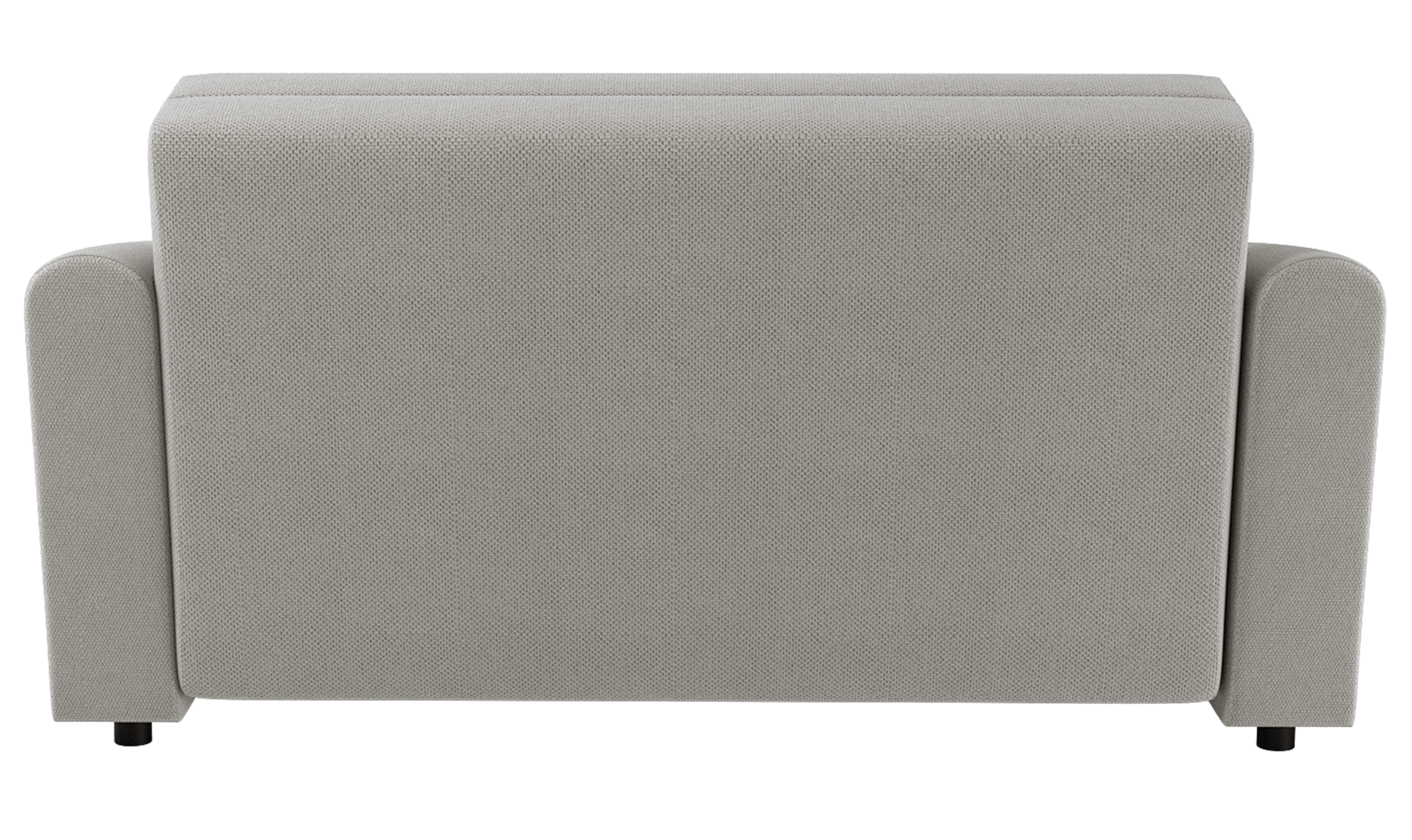 Zweisitziges ausklappbares Sofa Stevio 170 cm mit Stauraum, grau-beige, hydrophobes Chenille