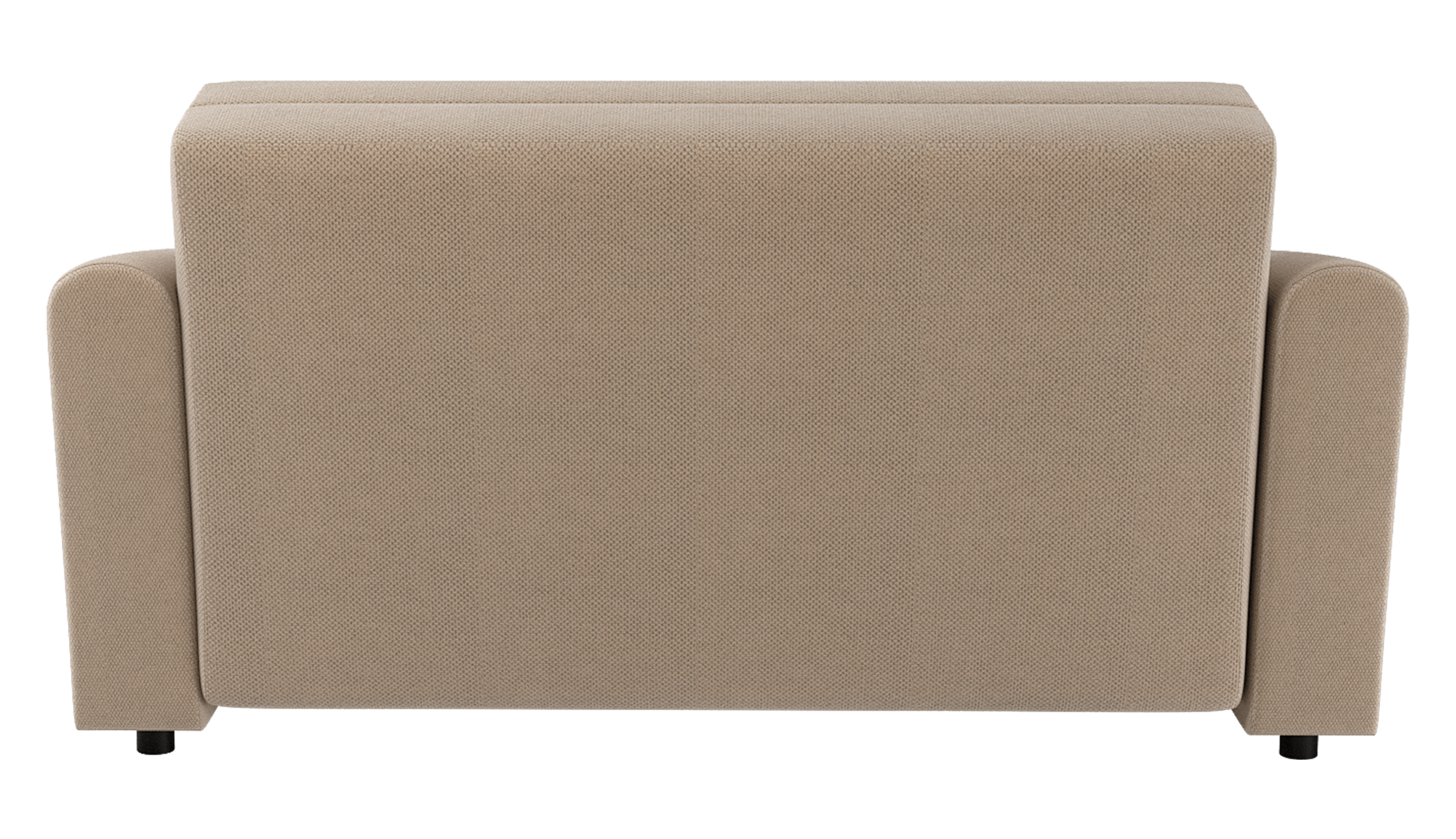 Zweisitziges ausklappbares Sofa Stevio 170 cm mit Stauraum, beige, hydrophobes Chenille