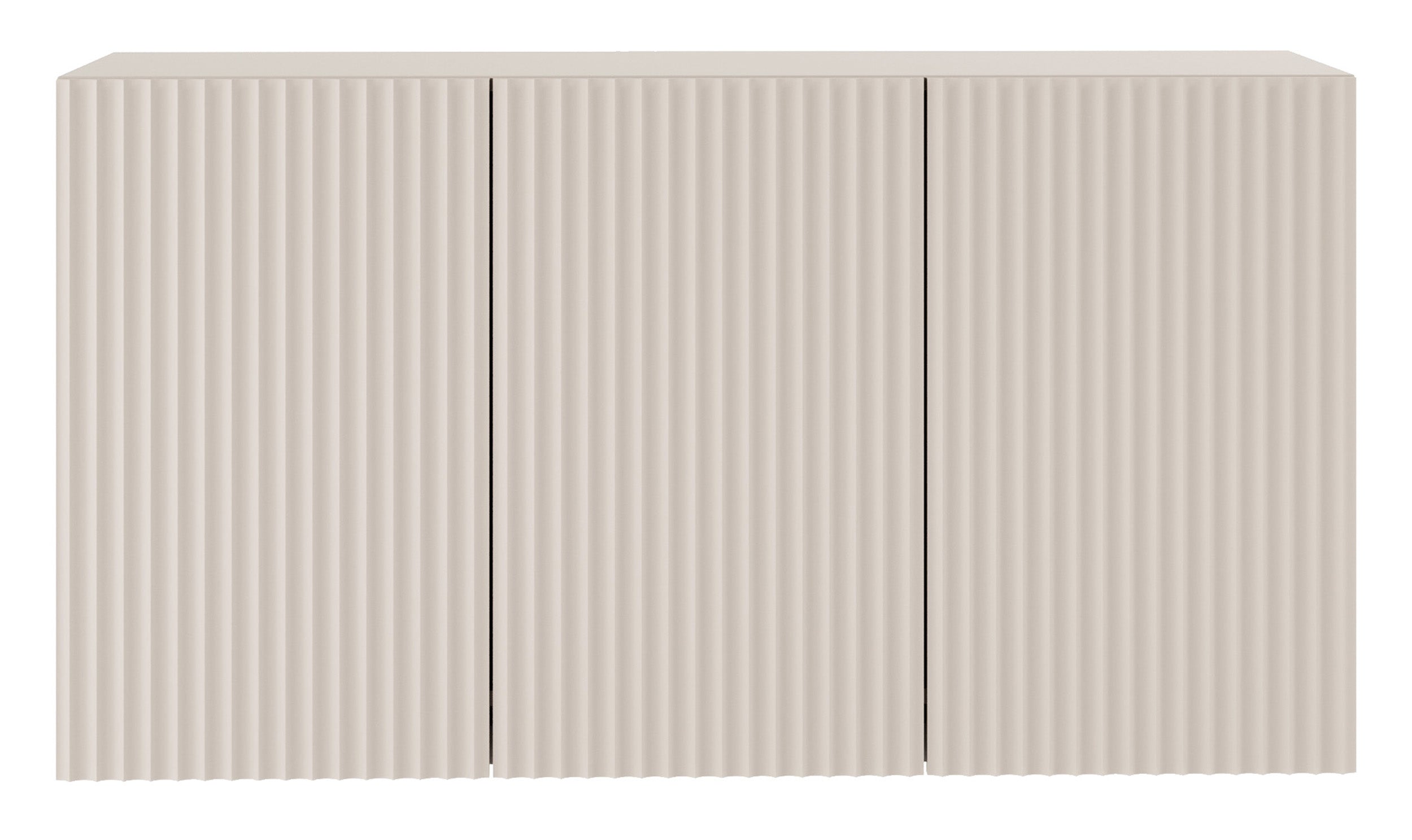 Drehtür-Kommode Sunds mit gerillten Fronten 150 cm Kaschmir