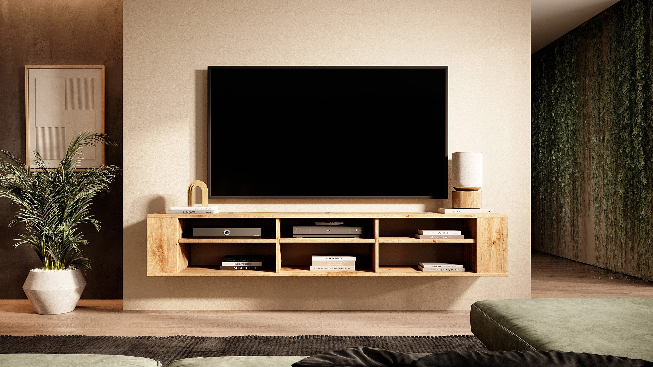 TV-Schrank Wall 175 cm Wotan-Eiche