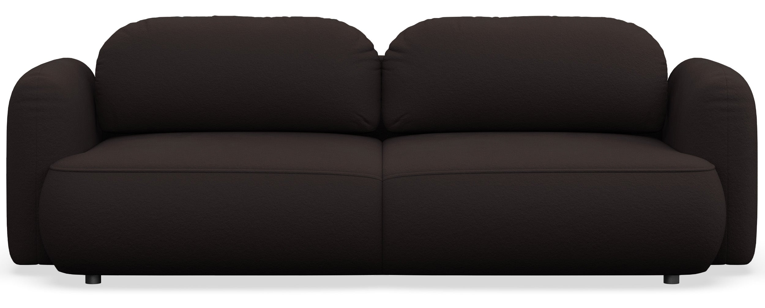 Drei-Sitzer-Schlafsofa Tvoya aus braunem Chenille