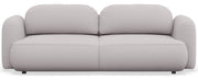 Dreisitziges ausklappbares Sofa Tvoya in grau-beigem Chenille