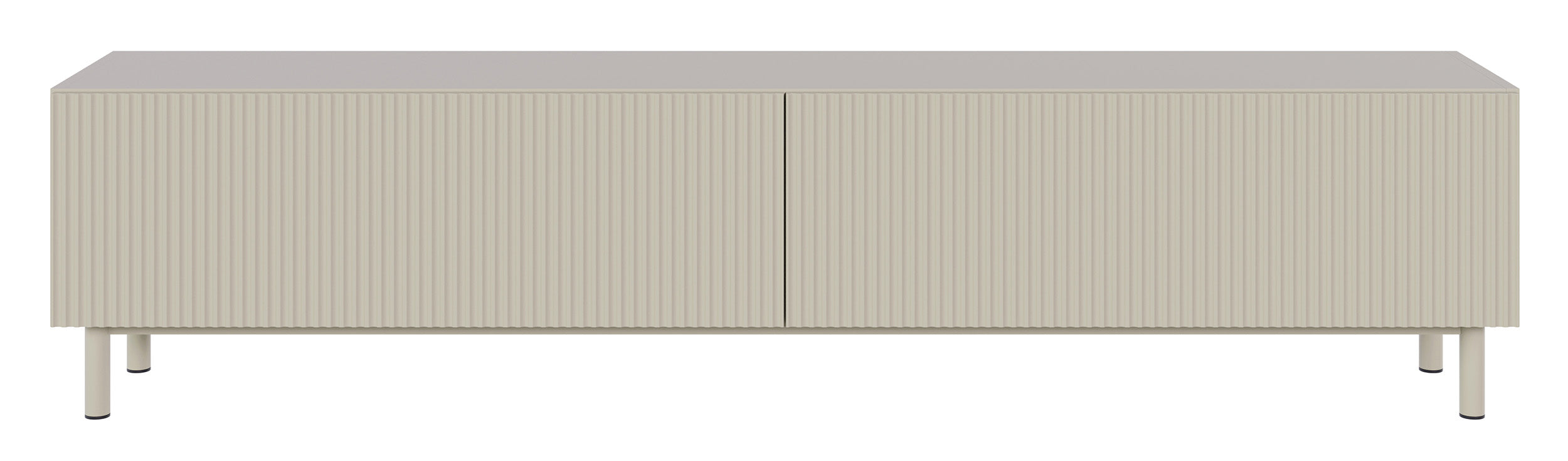 TV-Schrank Veldio New mit gefräster Front 175 cm grau-beige