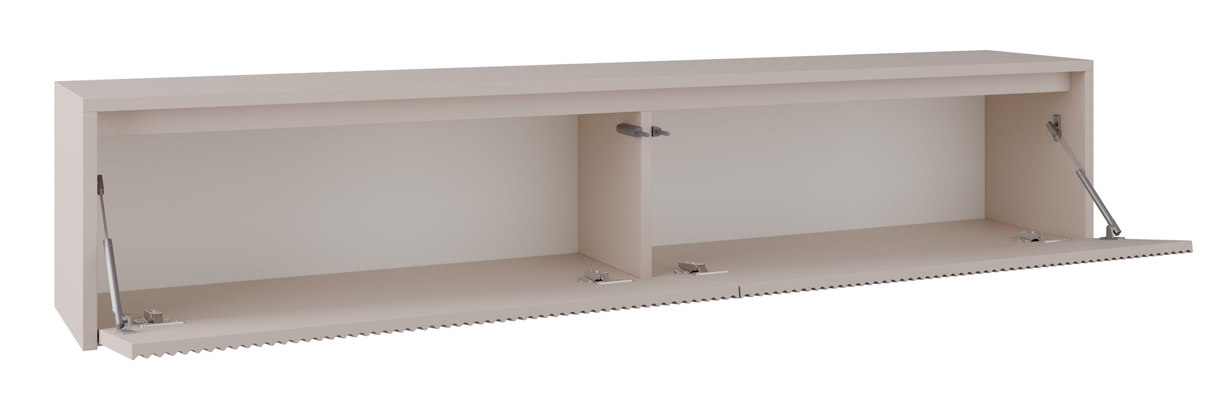 Zweittüriger TV-Schrank Vemmi 180 cm mit geriffelter Kaschmir-Front