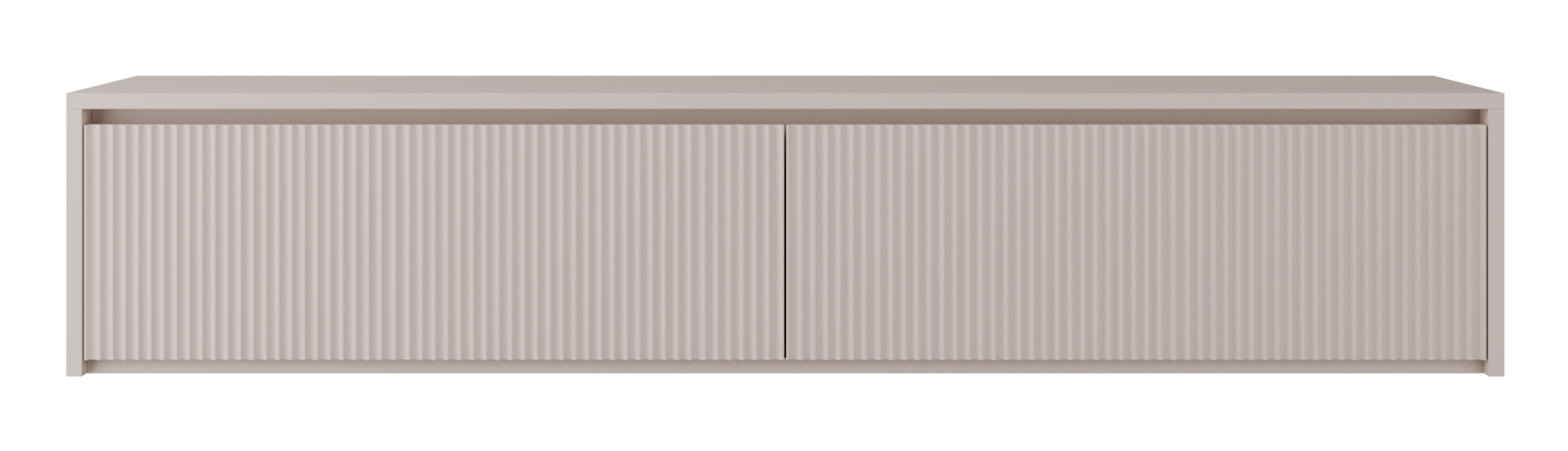 Zweittüriger TV-Schrank Vemmi 180 cm mit geriffelter Kaschmir-Front