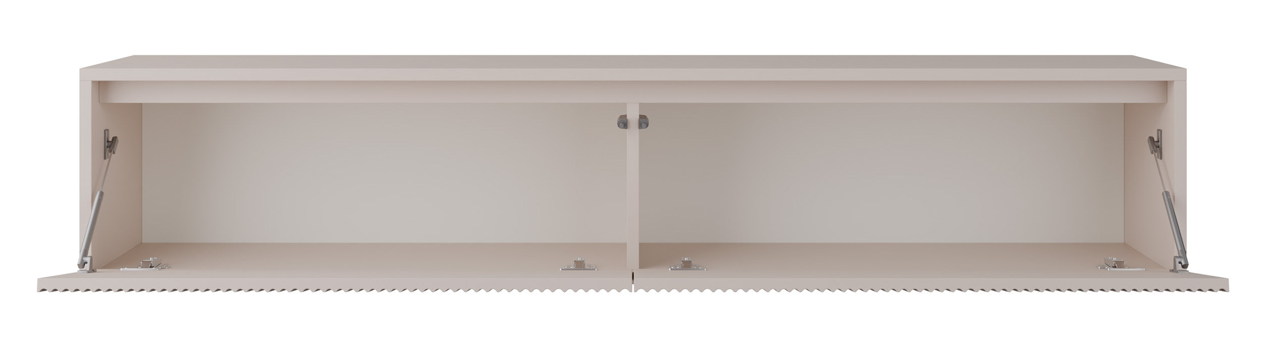 Zweittüriger TV-Schrank Vemmi 180 cm mit geriffelter Kaschmir-Front