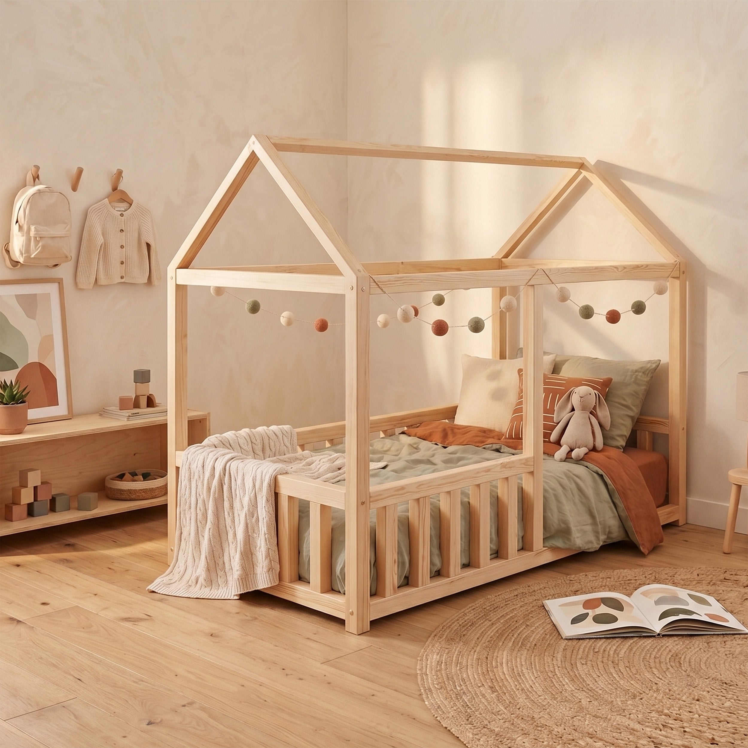 Bett 75x160 cm Vistena Haus Kiefer