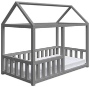 Bett 75x160 cm Vistena Haus grau
