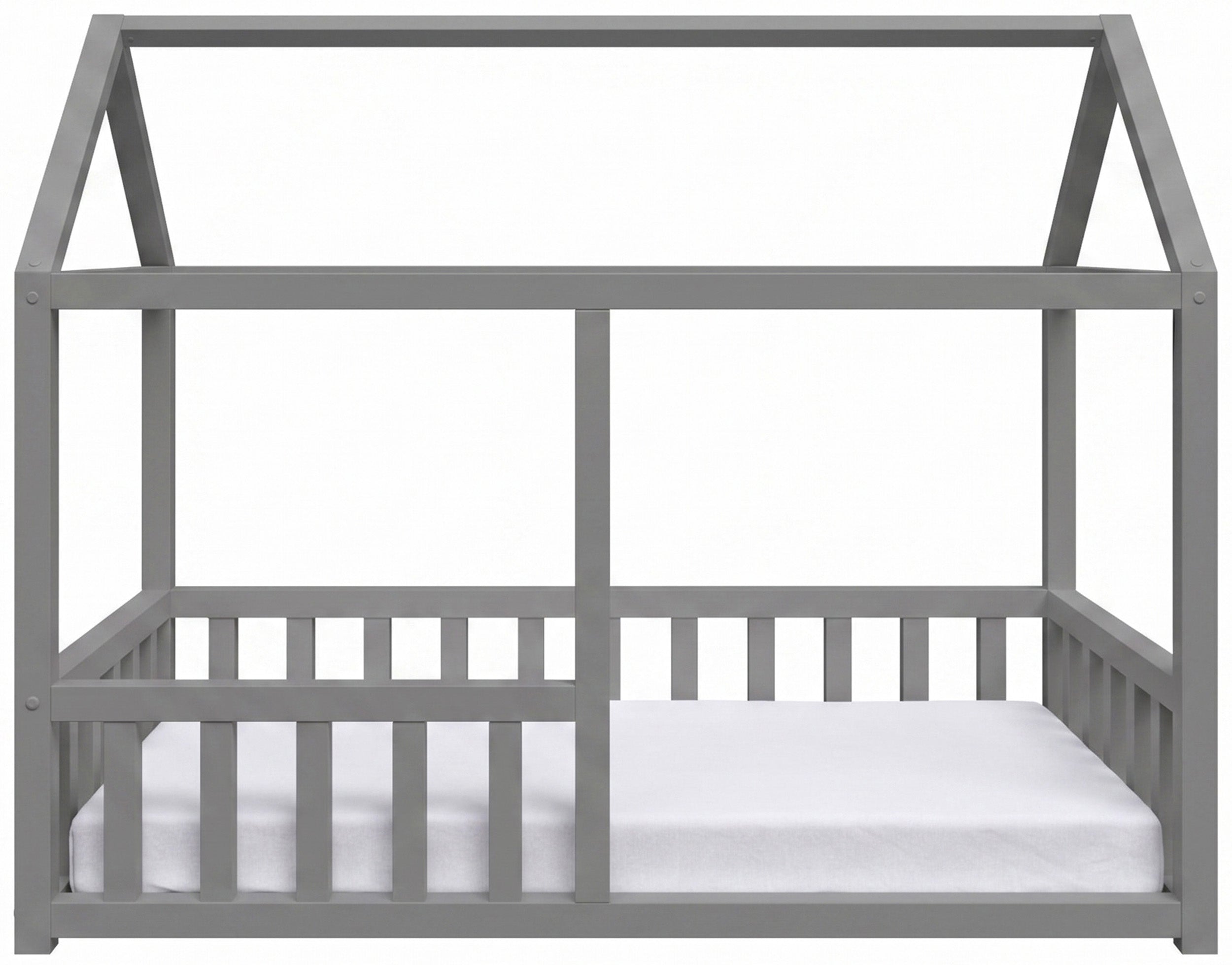Bett 75x160 cm Vistena Haus grau