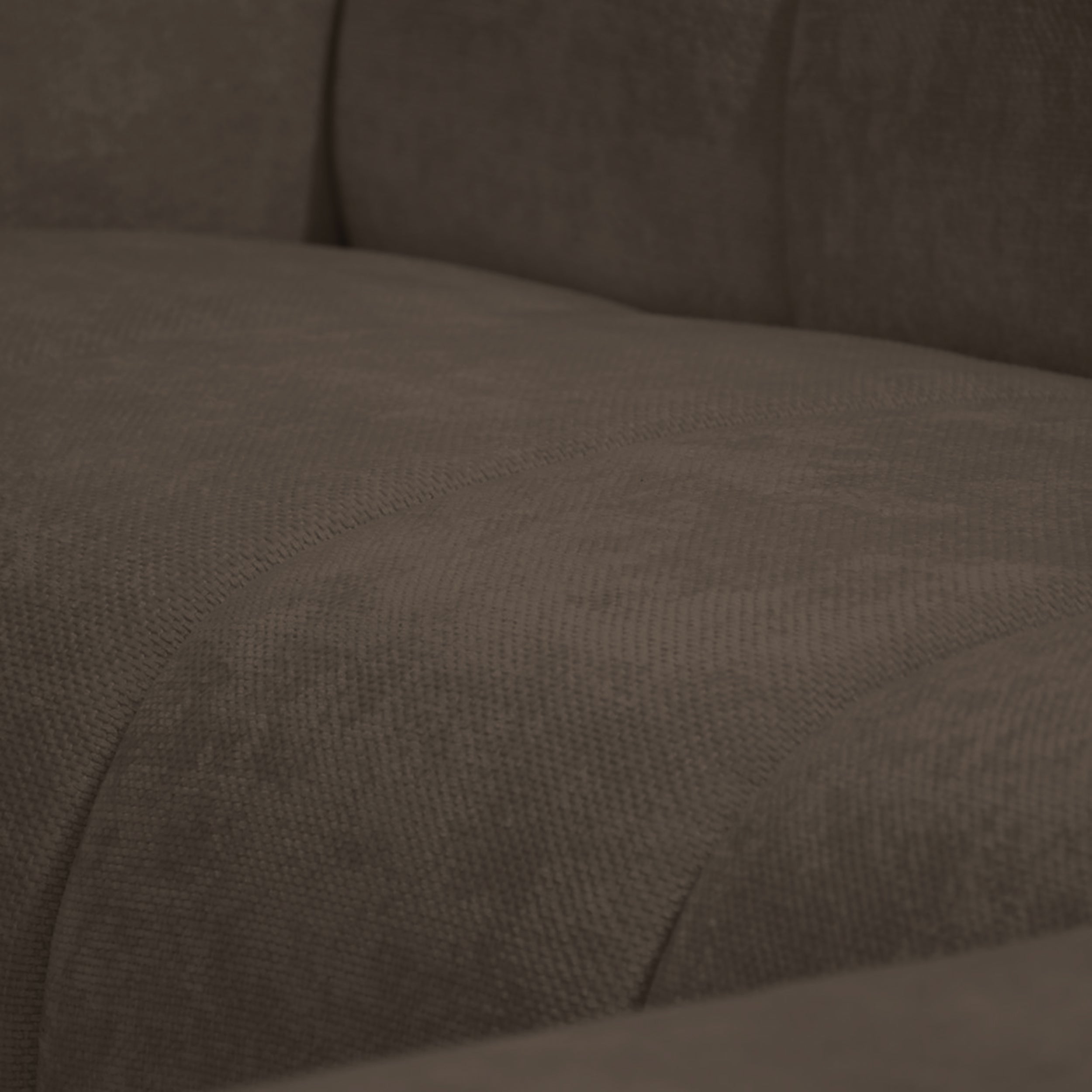 Ecksofa Volare Mini L-förmig, rechtsseitig, brauner Chenille, leicht zu reinigen