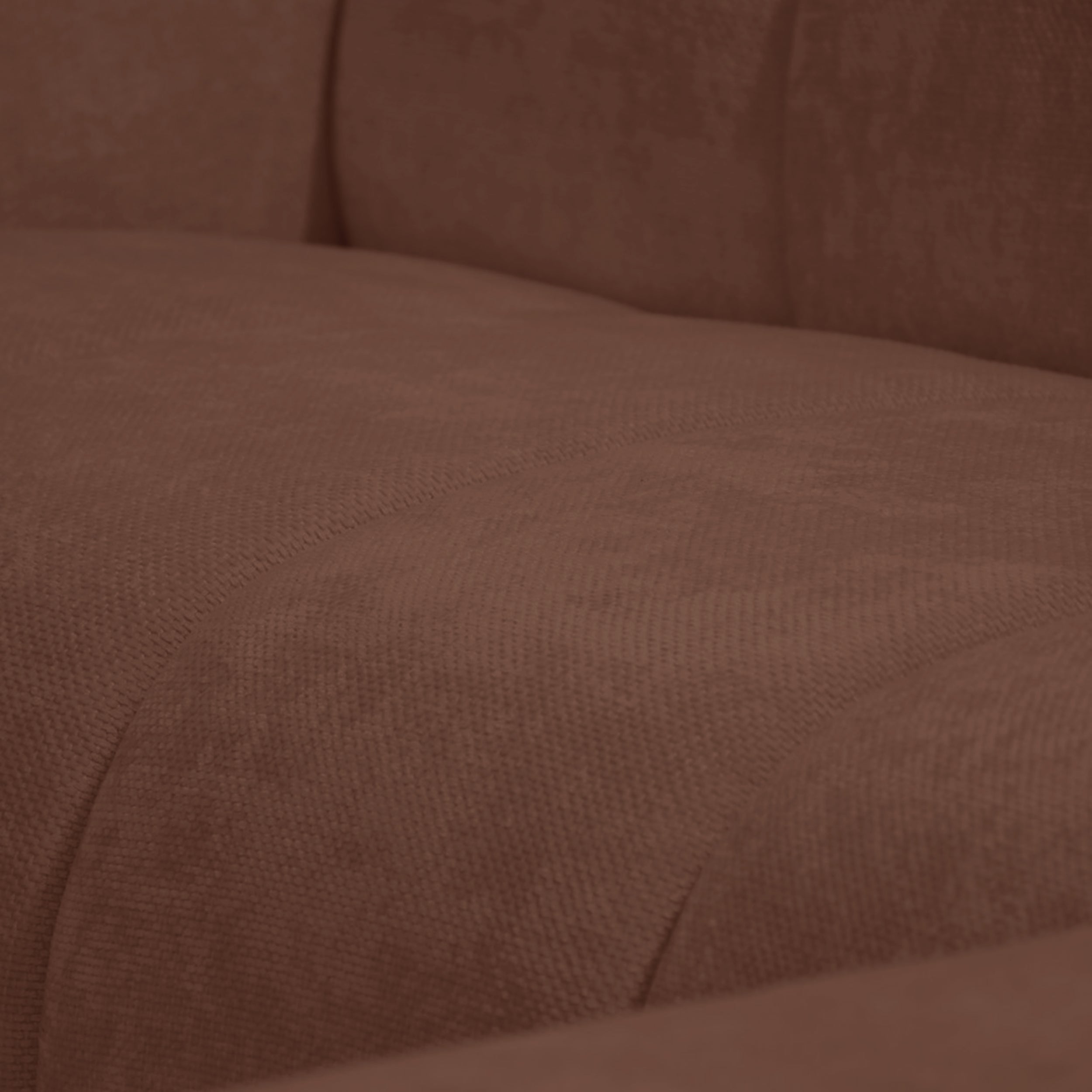 Ecksofa Volare Mini L-förmig, rechtsseitig, kupferfarben, pflegeleichter Chenille-Stoff