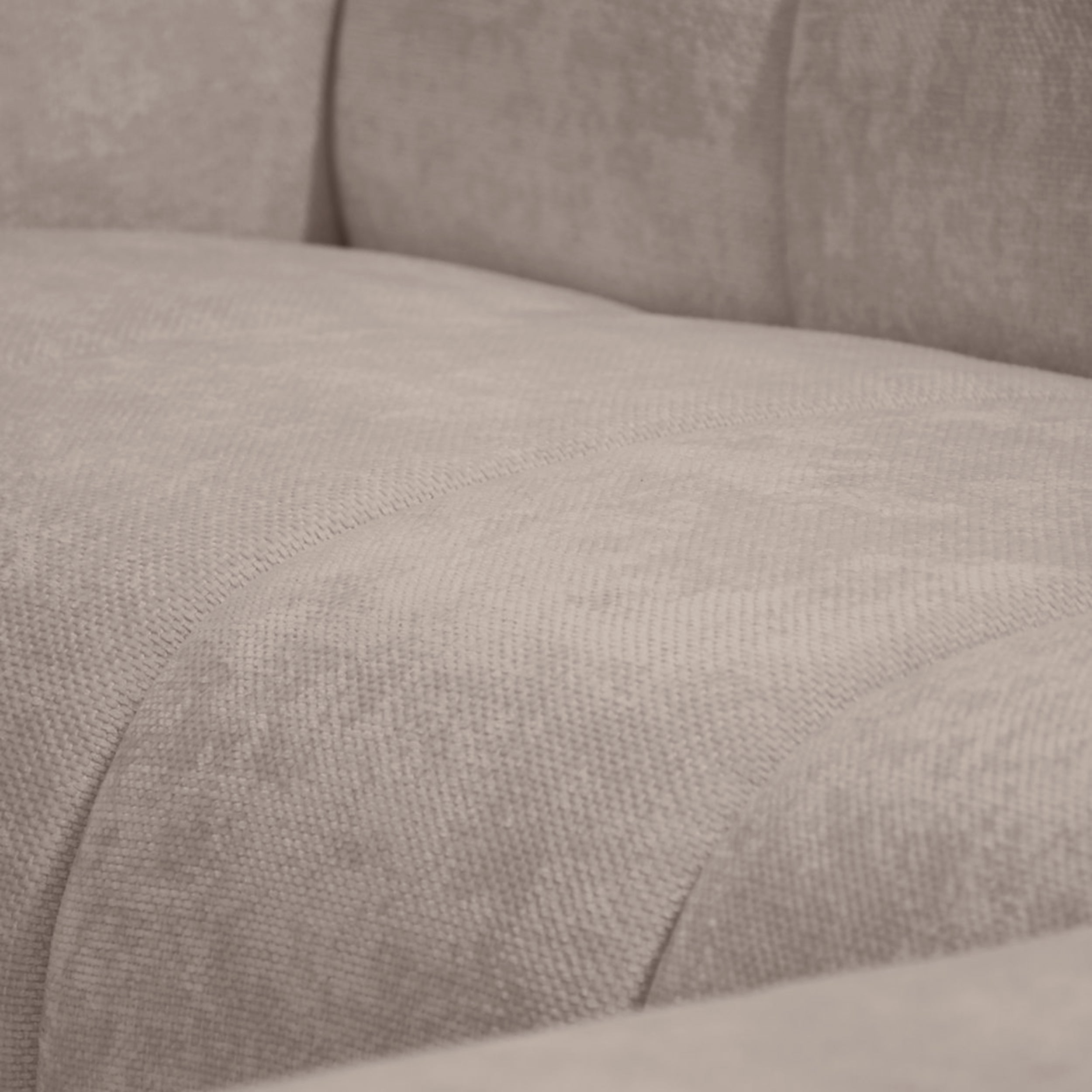 Ecksofa Volare Mini L-förmig rechtsseitig beige Chenille, leicht zu reinigen