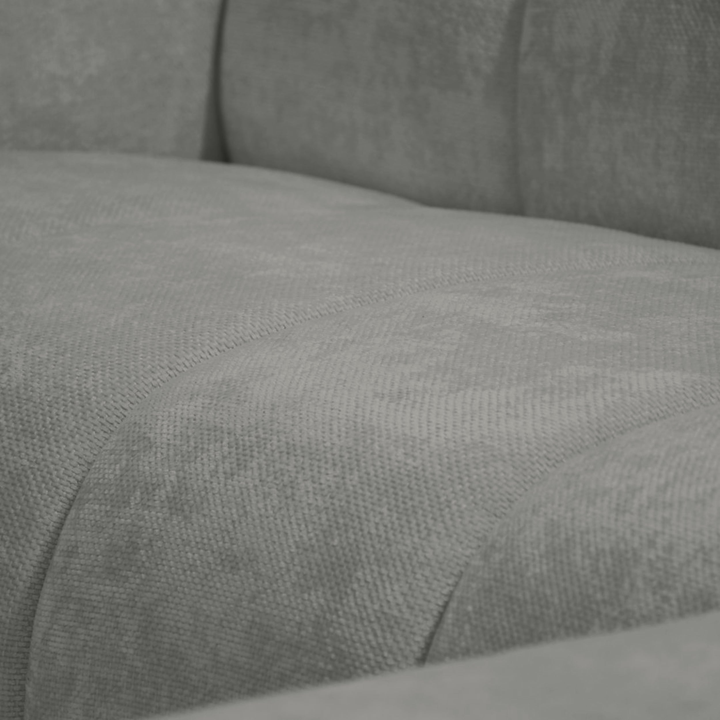 Ecksofa Volare Mini L-förmig rechts hellgrauer Chenille leicht zu reinigen