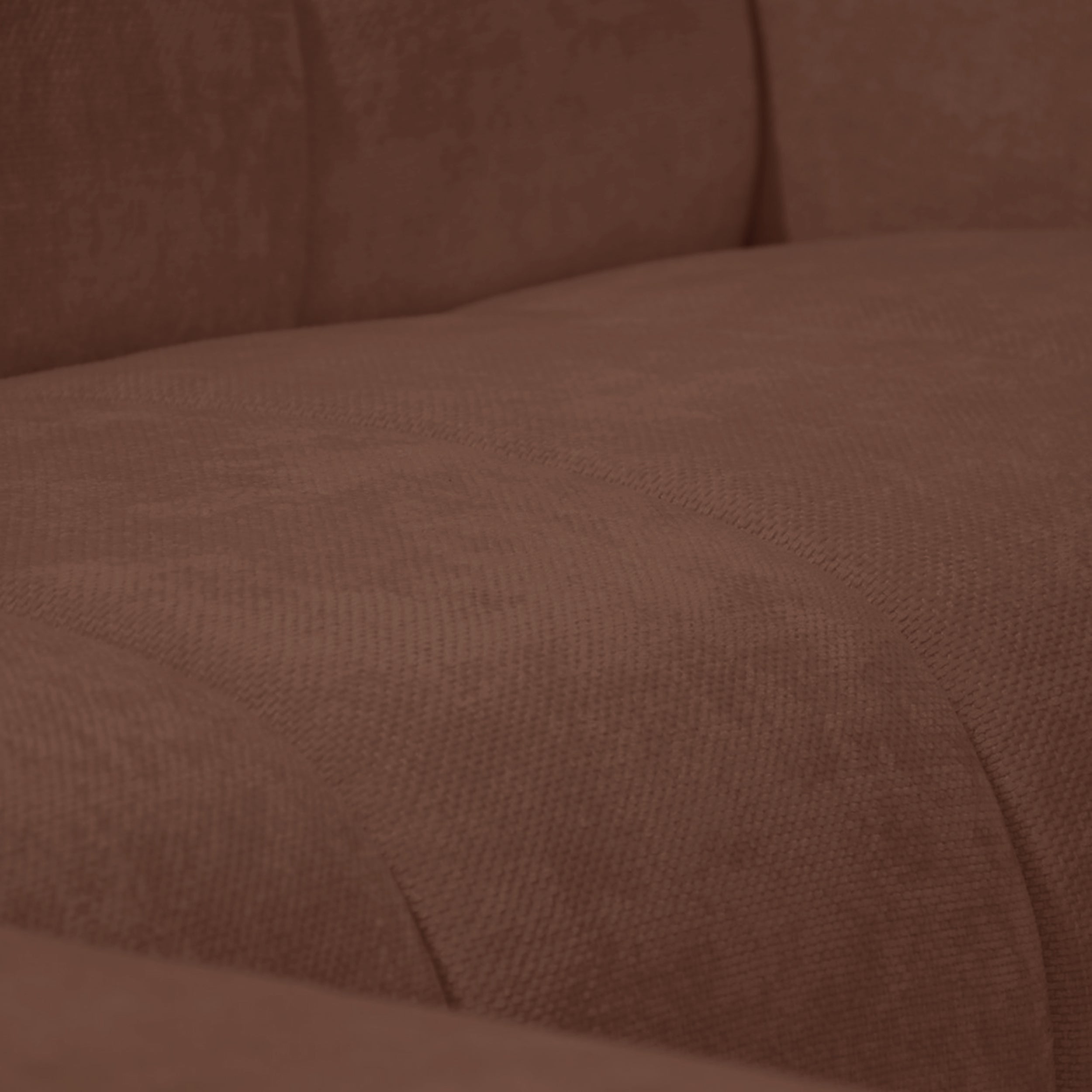Ecksofa Volare Mini L-förmig linksseitig kupferfarben Chenille, leicht zu reinigen