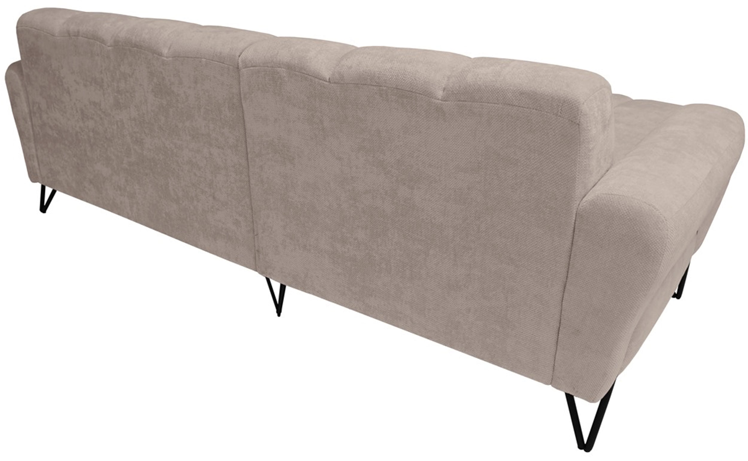 Volare Mini Ecksofa L-förmig, linksseitig, beige, Chenille, pflegeleicht