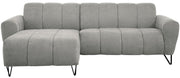 Ecksofa Volare Mini L-förmig links hellgrauer Chenille leicht zu reinigen