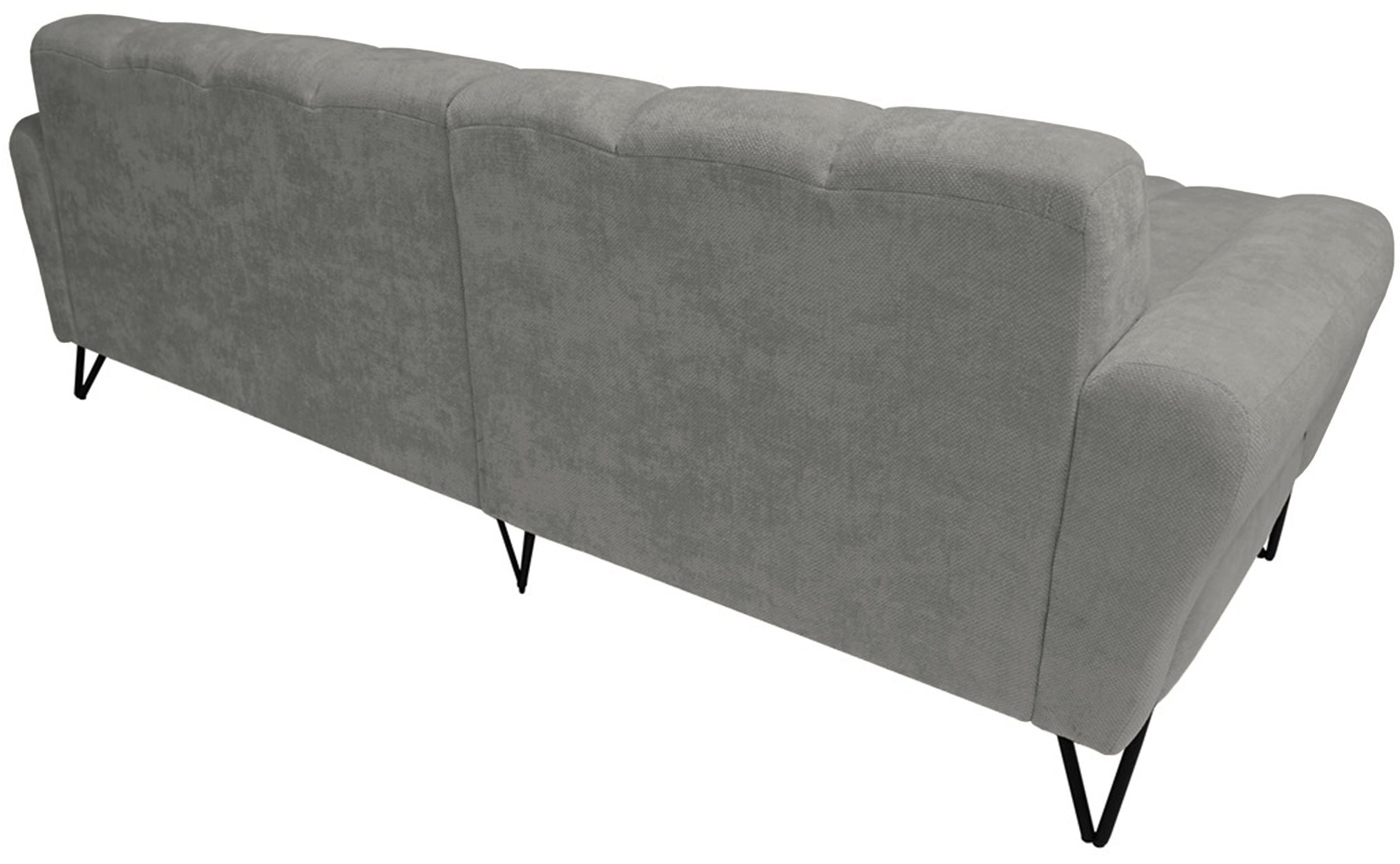 Ecksofa Volare Mini L-förmig links hellgrauer Chenille leicht zu reinigen