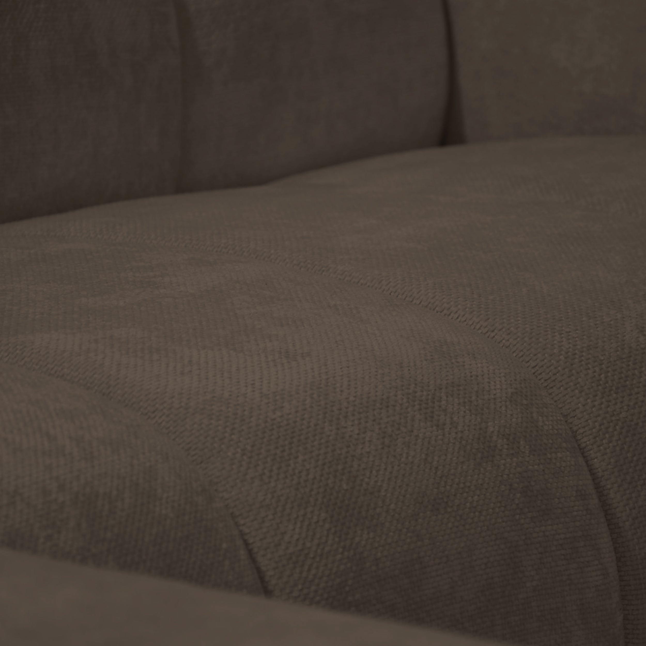 Ecksofa Volare Mini L-förmig linksseitig brauner Chenille leicht zu reinigen