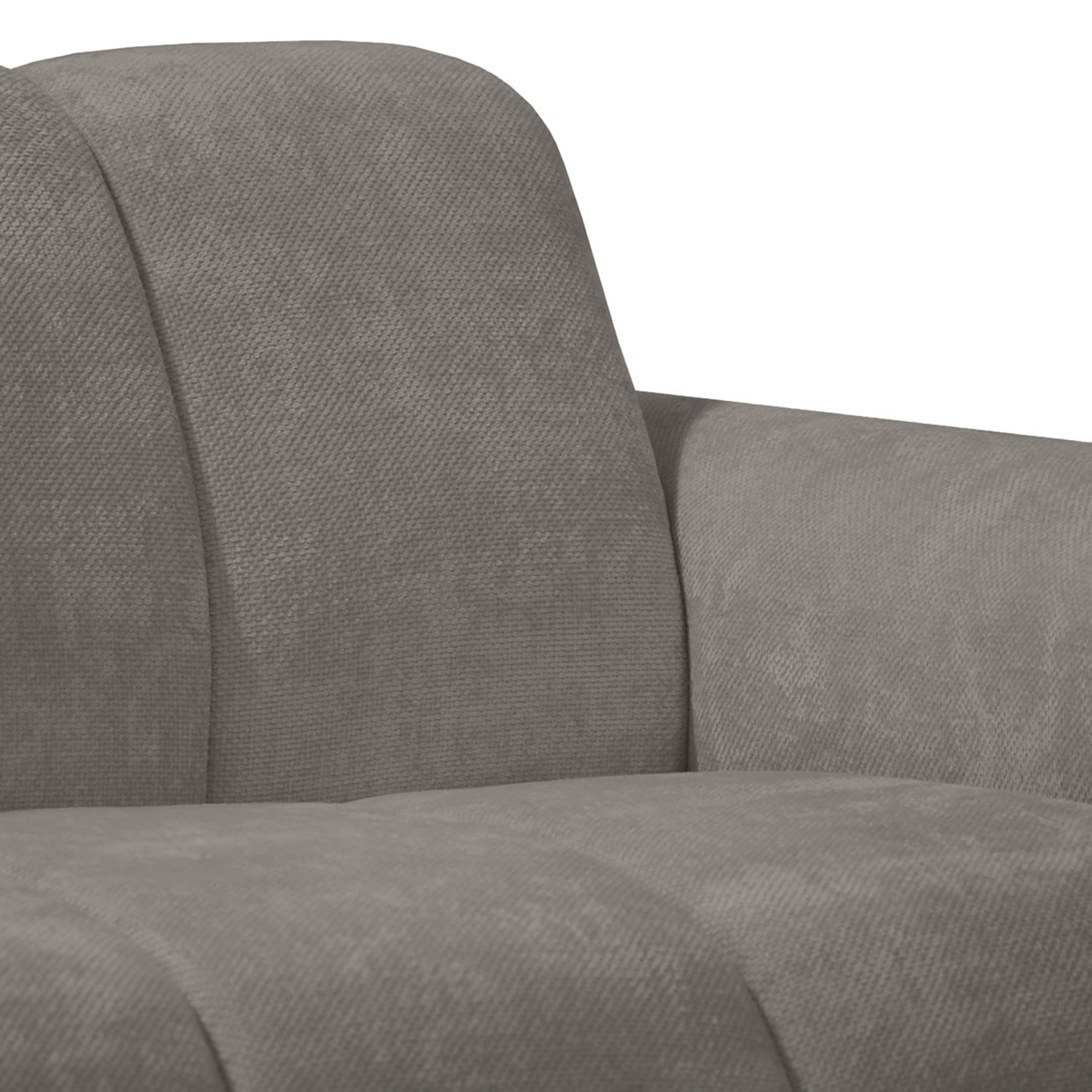 Ecksofa Volare Mini L-förmig linksseitig grau-beige Chenille, leicht zu reinigen