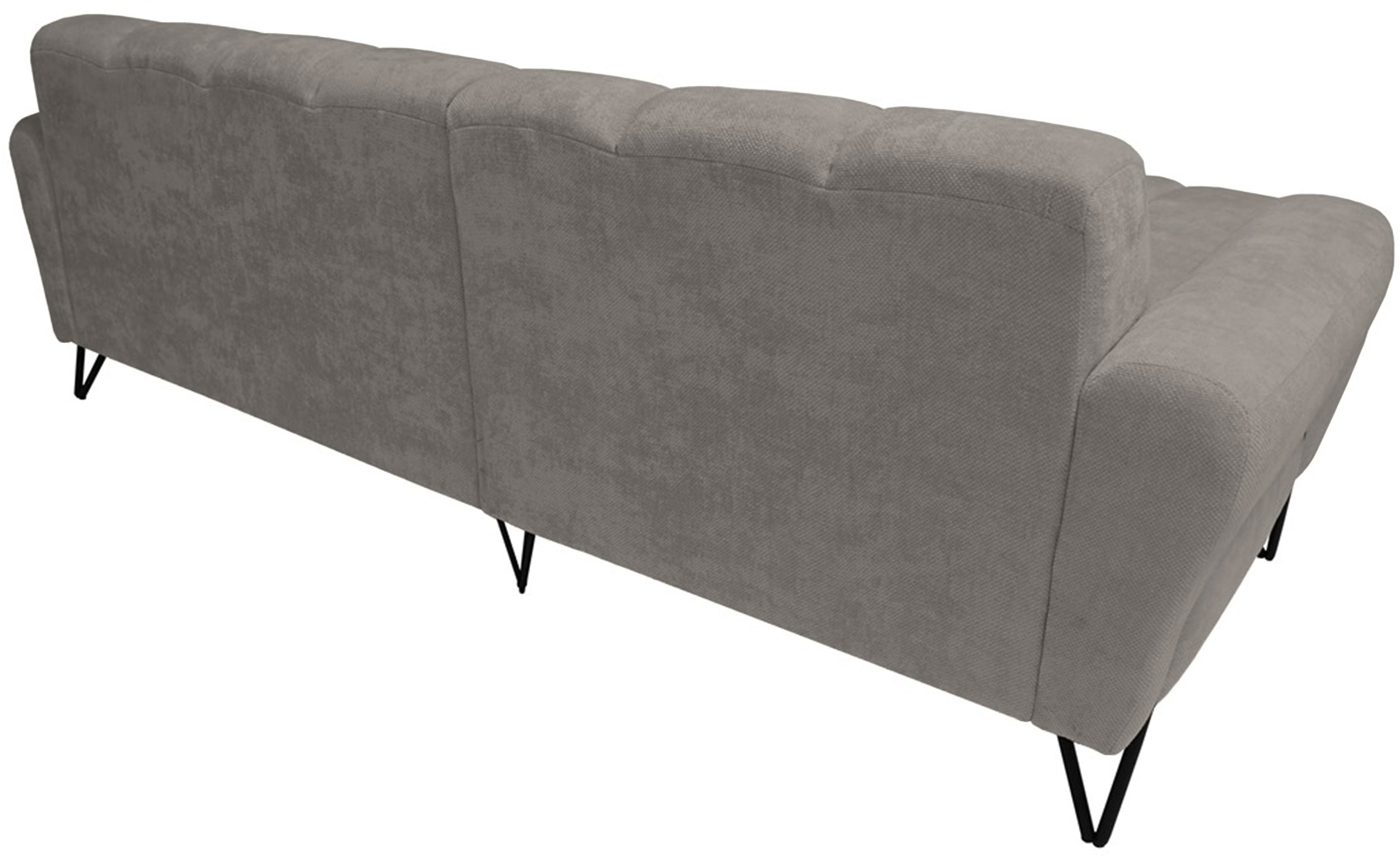 Ecksofa Volare Mini L-förmig linksseitig grau-beige Chenille, leicht zu reinigen