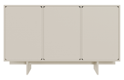 Commode trois portes Wuwu 150 cm gris-beige
