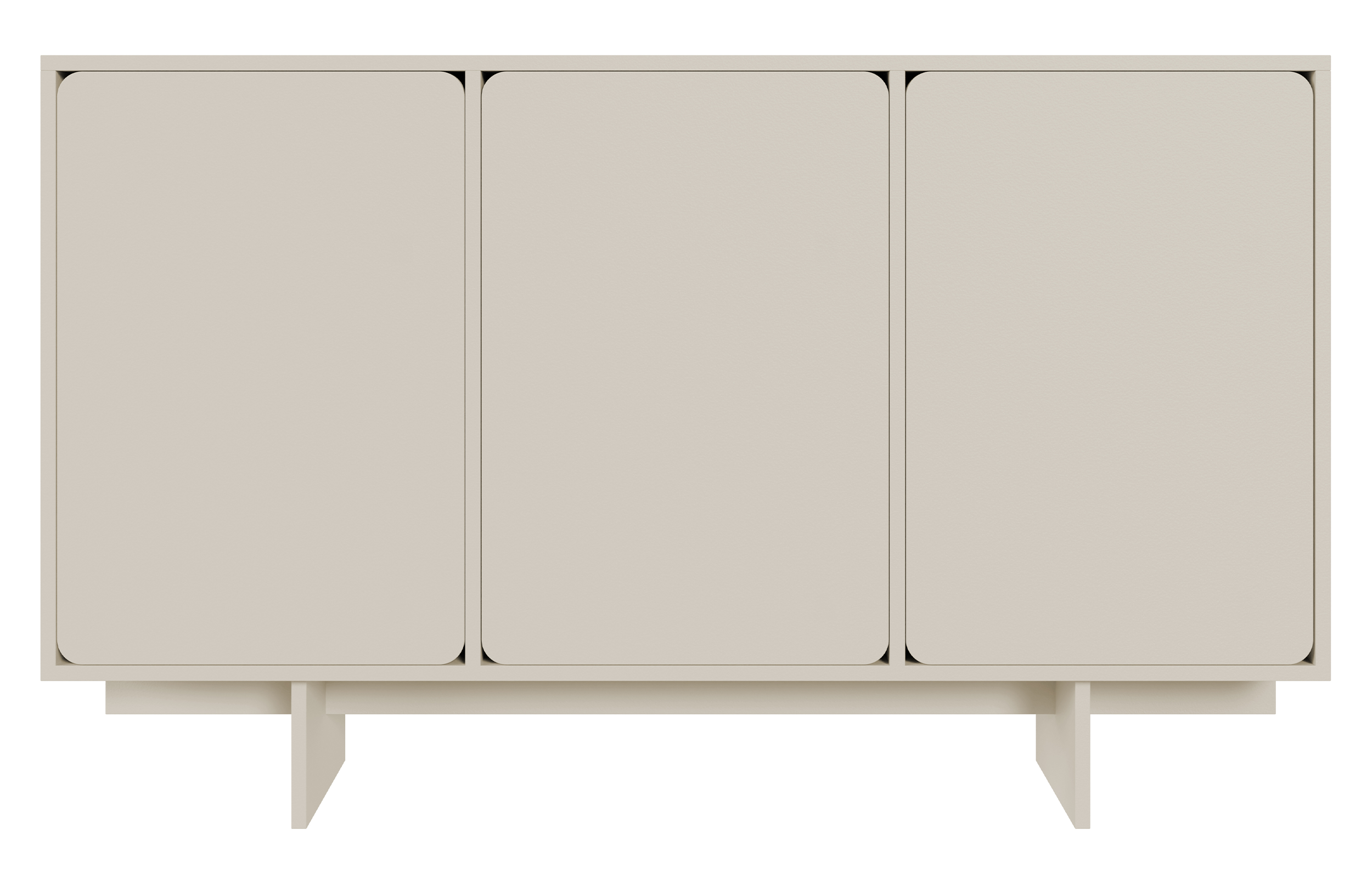 Drehtür-Kommode Wuwu 150 cm in Grau-Beige