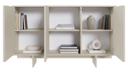 Drehtür-Kommode Wuwu 150 cm in Grau-Beige