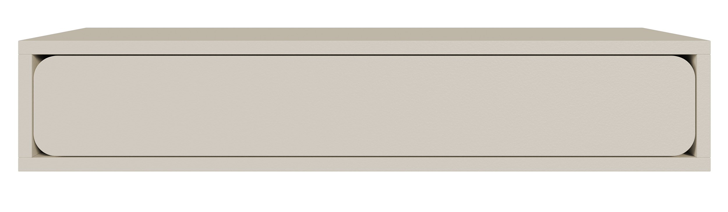 Hängende Konsole Wuwu mit einer Schublade, 90 cm, grau-beige