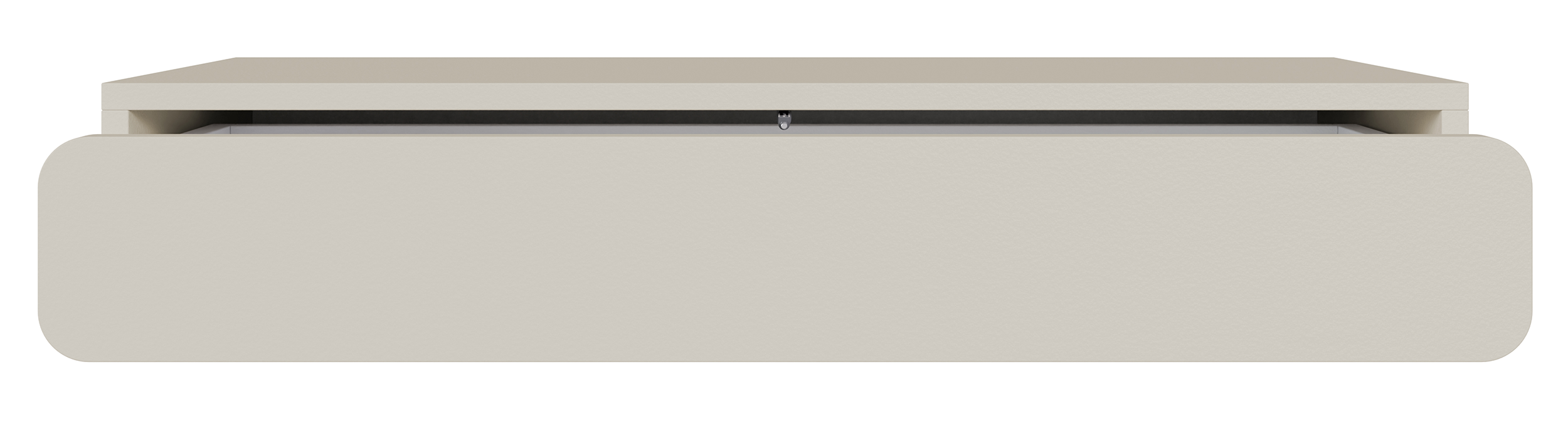Hängende Konsole Wuwu mit einer Schublade, 90 cm, grau-beige