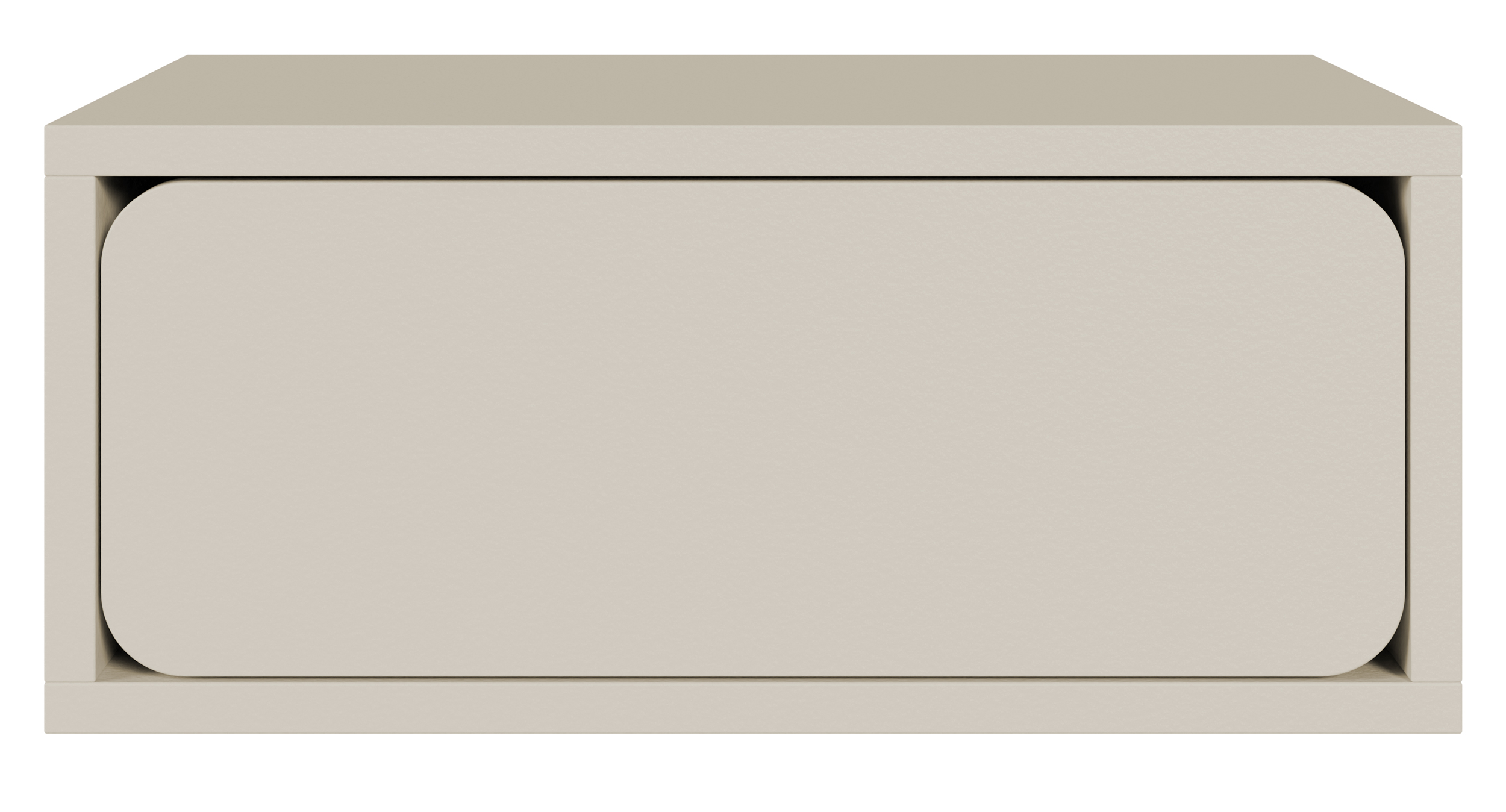 Hängender Nachttisch Wuwu mit einer Schublade, 50 cm, grau-beige