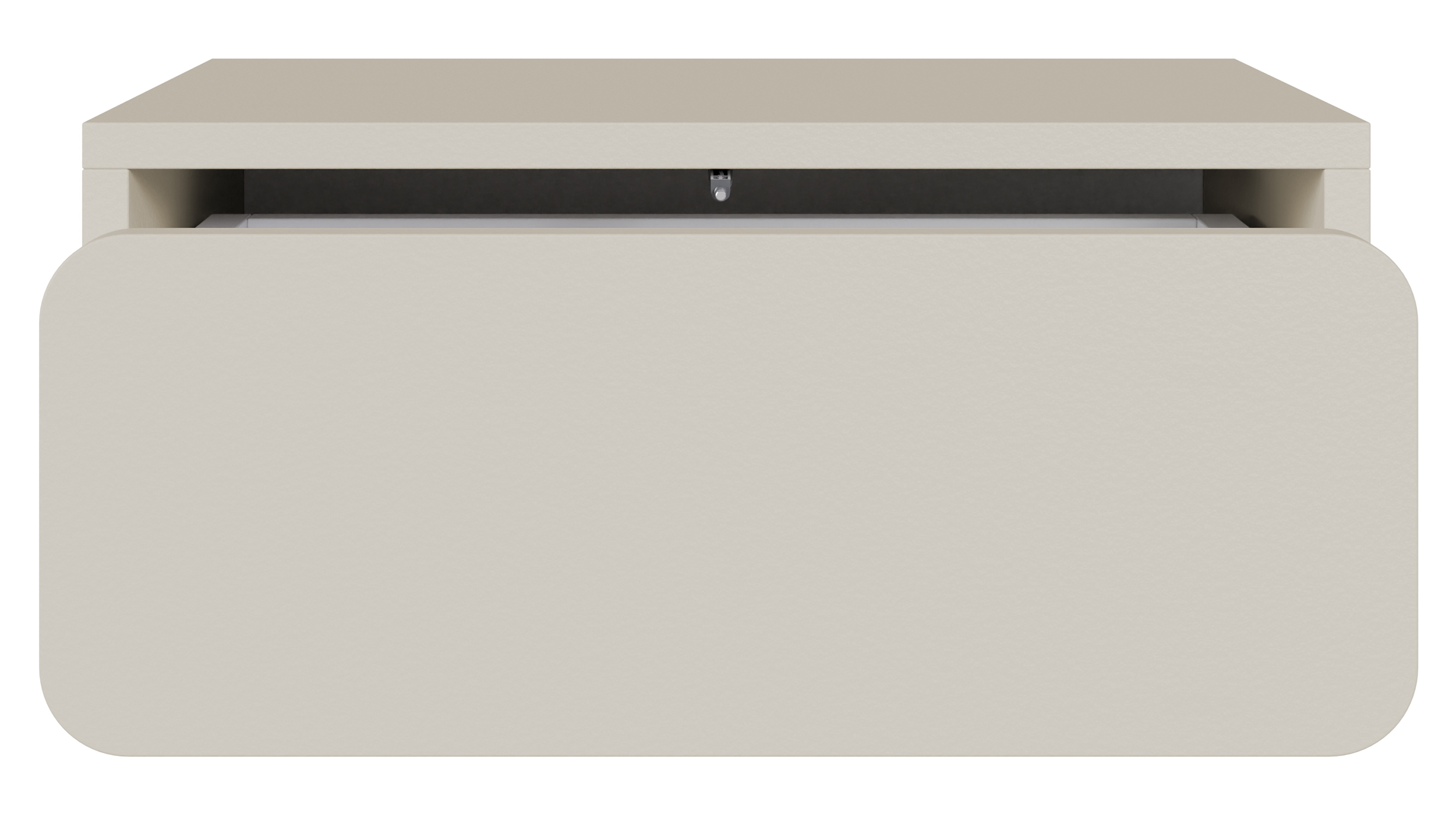 Hängender Nachttisch Wuwu mit einer Schublade, 50 cm, grau-beige