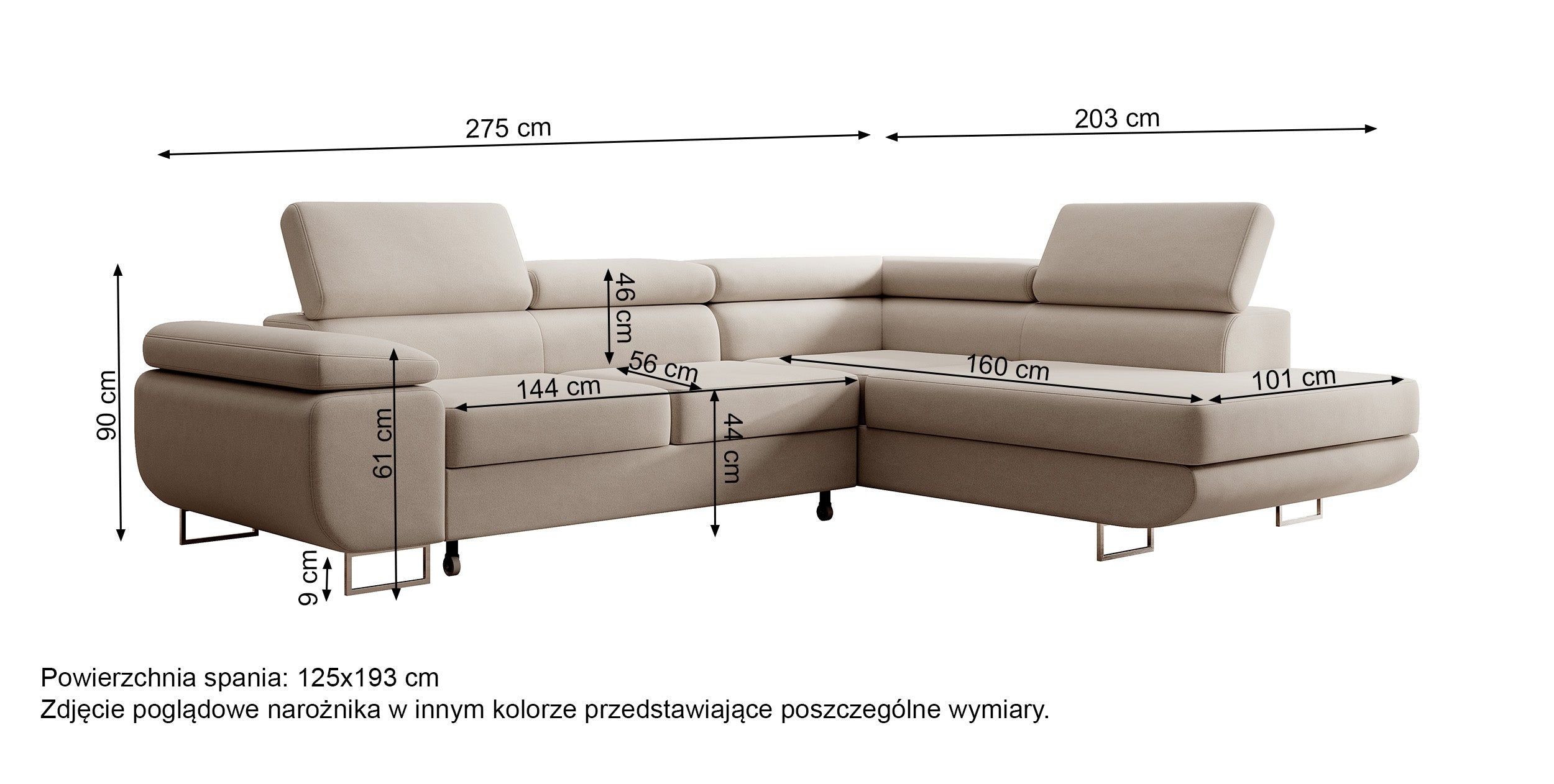 Ecksofa mit Schlaffunktion Stevil, L-förmig, mit Stauraum, marineblauer, leicht zu reinigender Samt, linksseitig