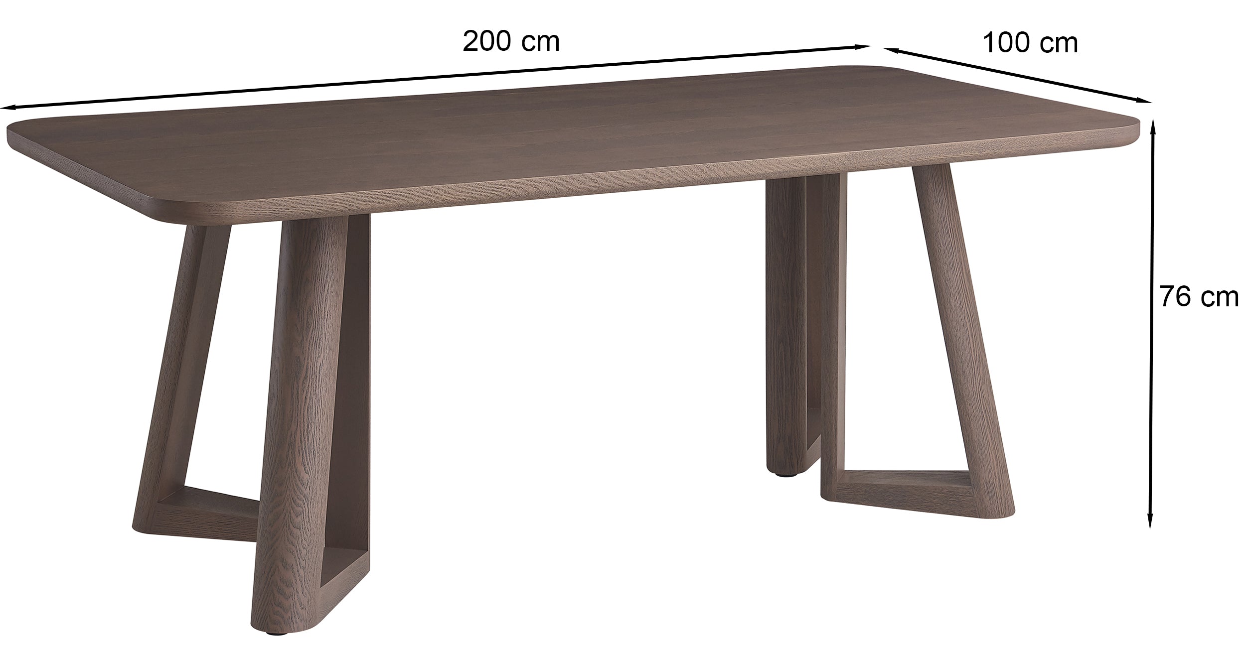 Esstisch Alisser 200x100 cm Nussbaumfurnier