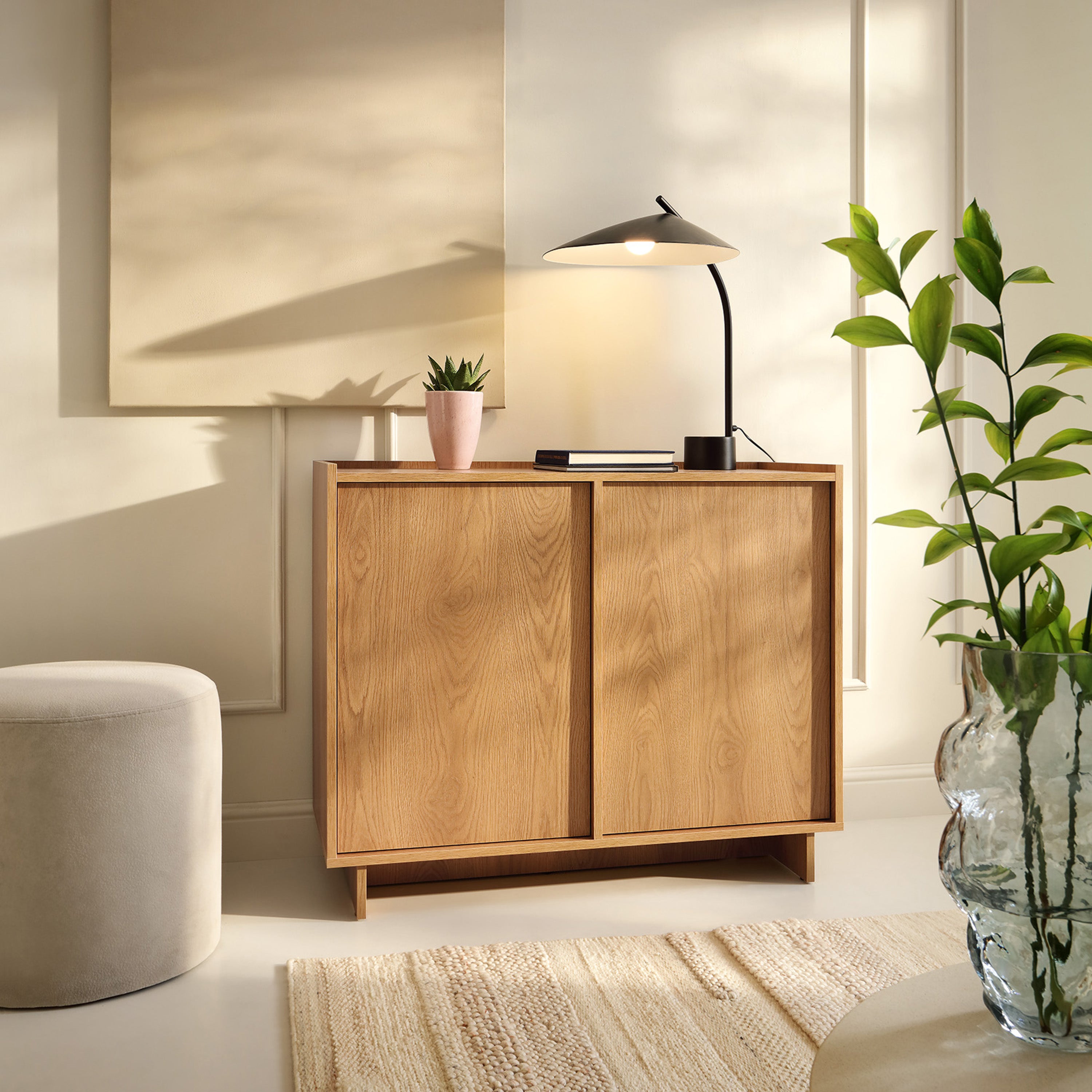 Zweitrürige Kommode Yasumi 98 cm Karamelleiche
