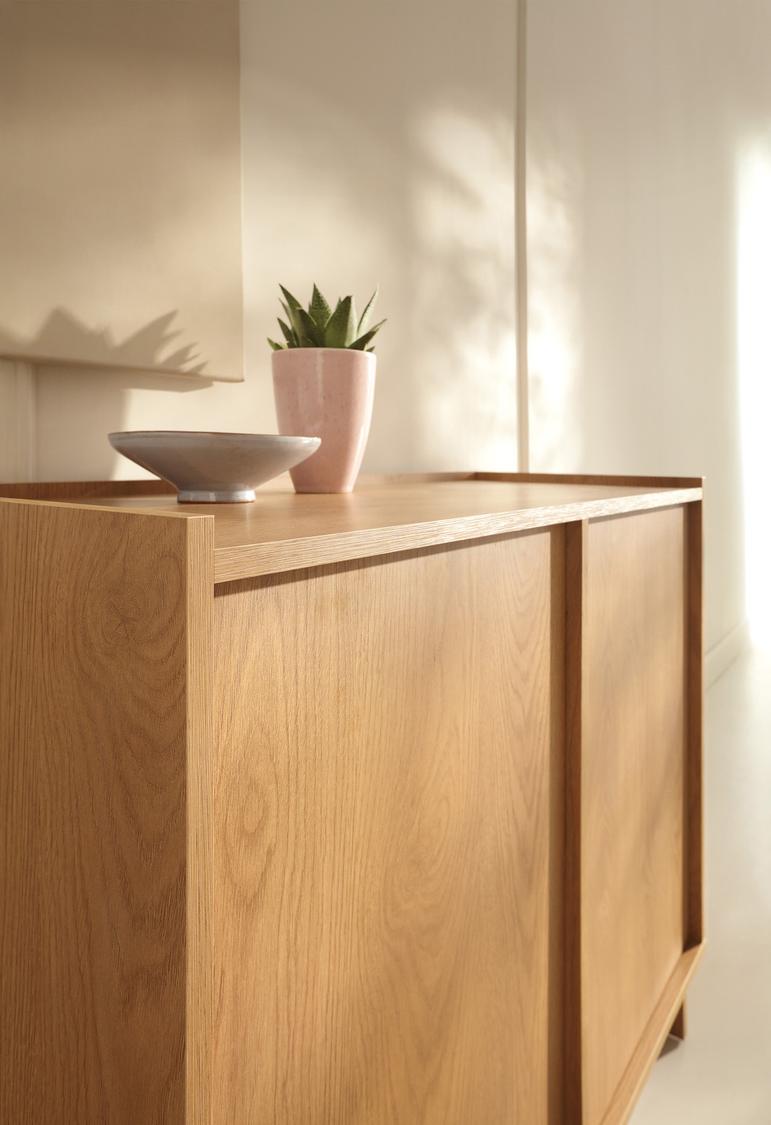 Zweitrürige Kommode Yasumi 98 cm Karamelleiche