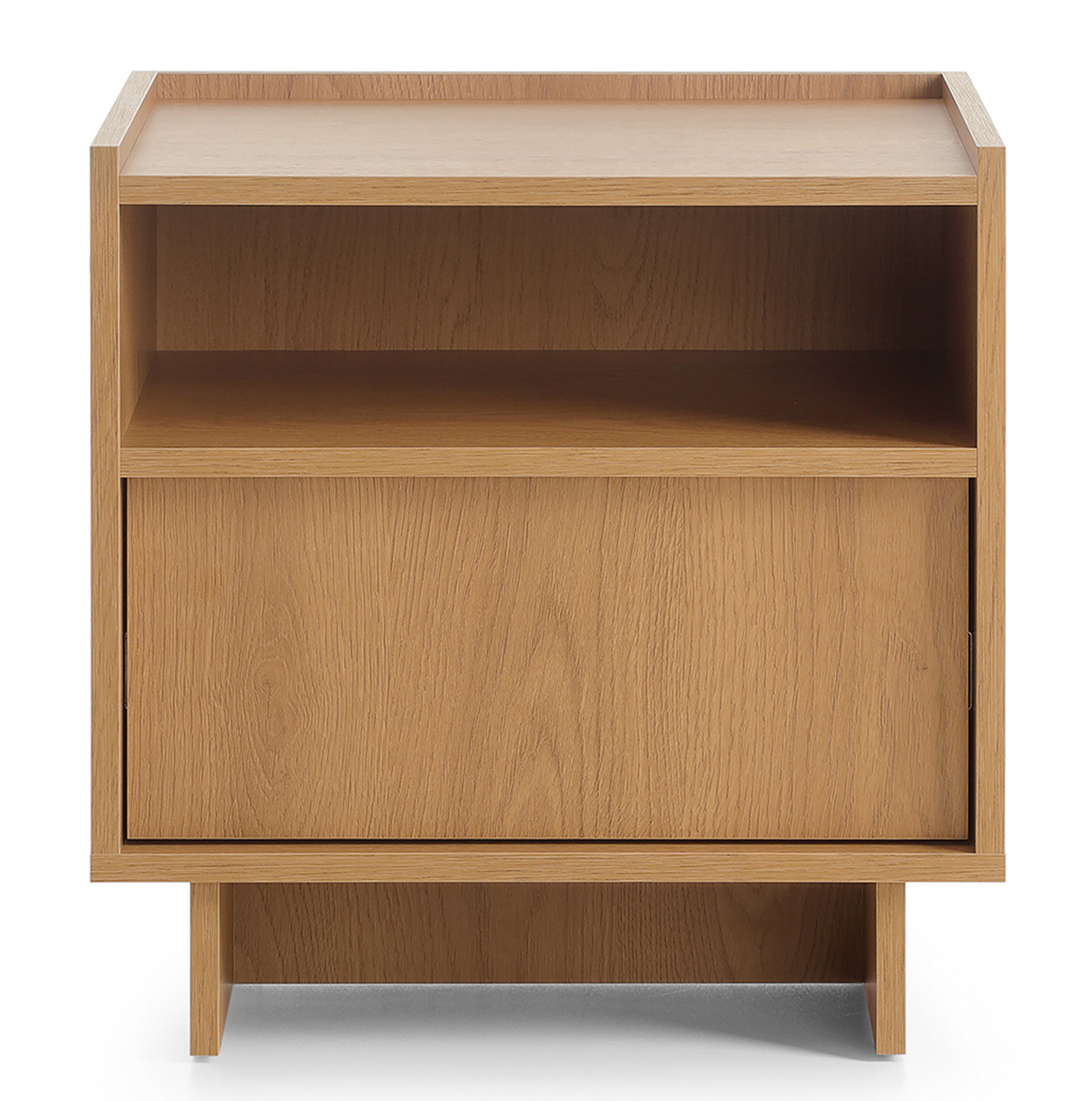 Nachttisch Yasumi mit Schublade und Fach, 50 cm, Karamelleiche