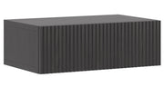 Hängender Nachttisch Nolie mit Schublade 50 cm Portland Esche Schwarz