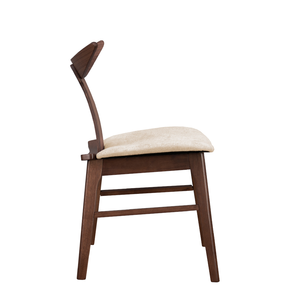 Holzstuhl Henrico Nuss Latte