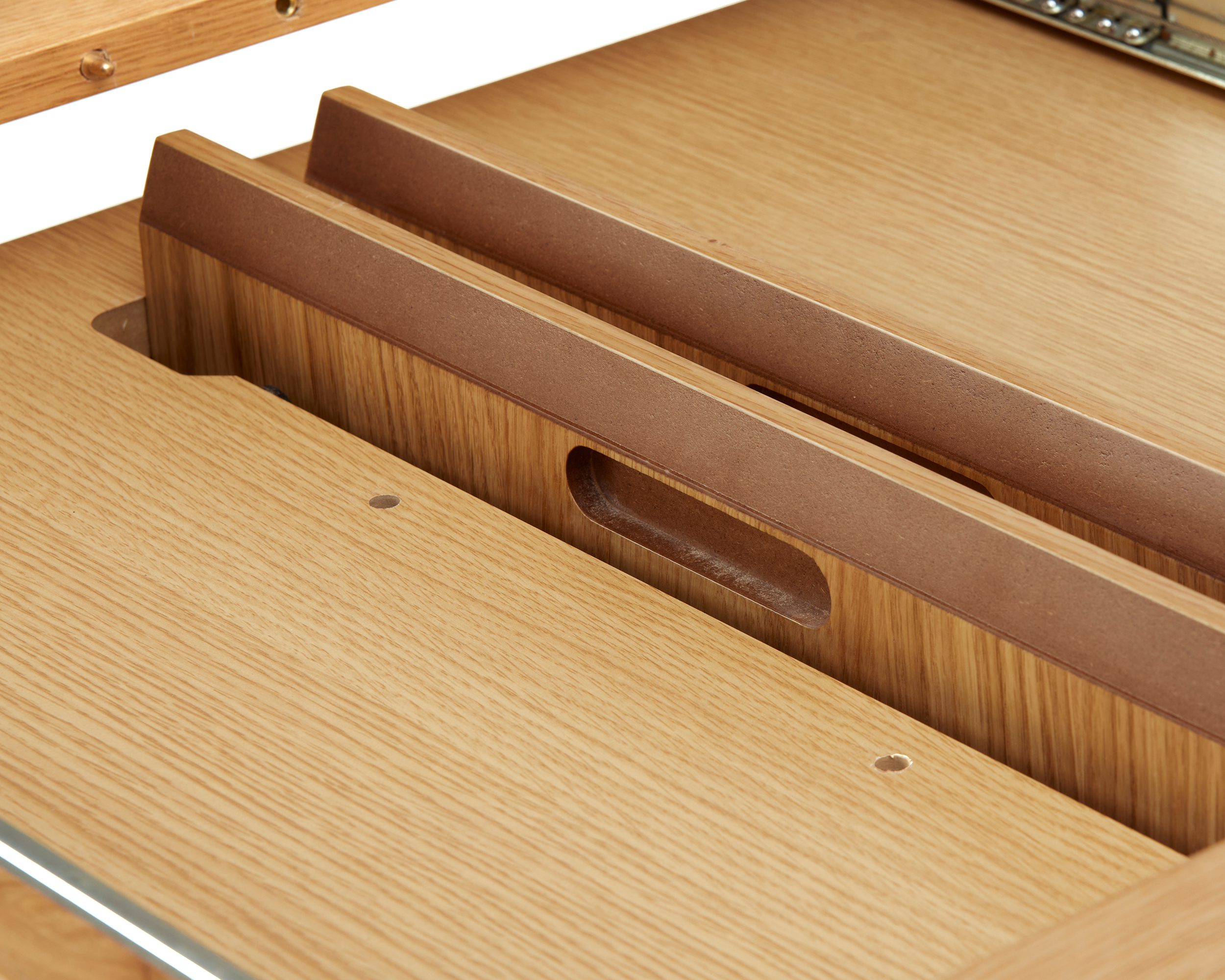 Ausziehbarer Tisch Gativel 120-167 cm Lamellen Eiche natur