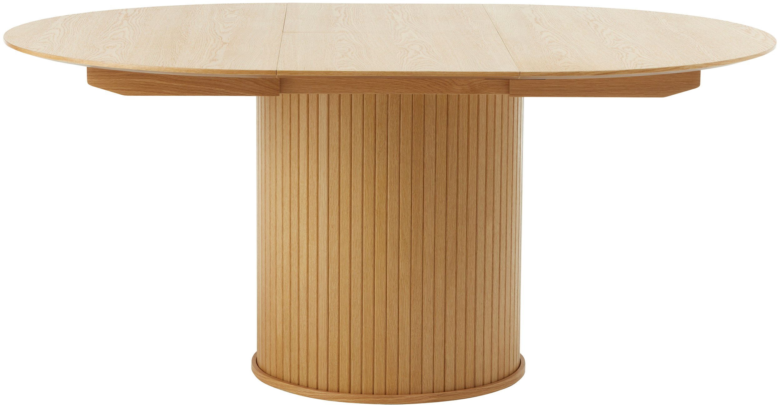 Ausziehbarer Tisch Gativel 120-167 cm Lamellen Eiche natur