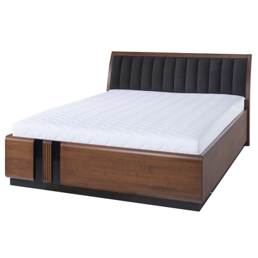Bett PETIRLY 160x200 cm mit gepolstertem Kopfteil