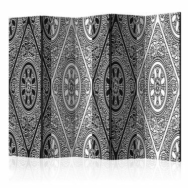 Paravent ETHNISCHE MONOCHROMIE (5-teilig)