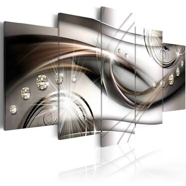 Wandbild BRAUNES LEUCHTEN 100x50 cm