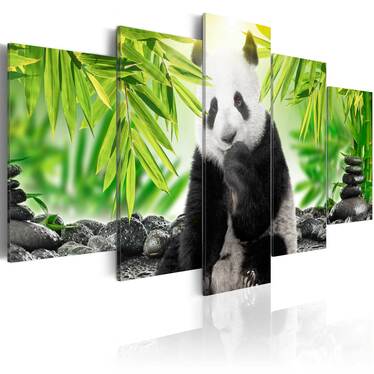 Wandbild FATMIR 100x50 cm mit einem Pandabären
