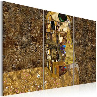 Wandbild KLIMT INSPIRATION - DER KUSS 60x40