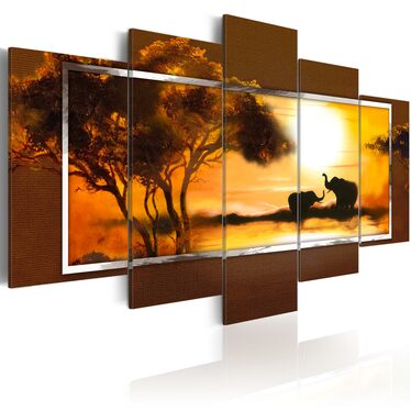 Wandbild ELEFANTEN 200x100 cm