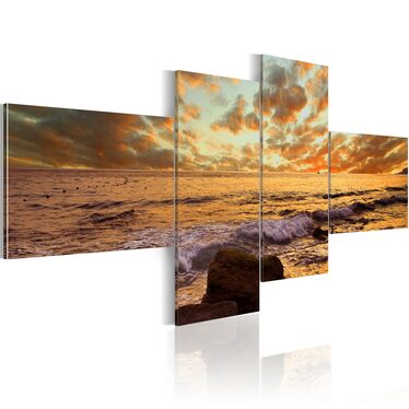 Wandbild BEATIFUL SUNSET 200x90 cm