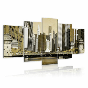 Wandbild NEW YORK VINTAGE 200x100 cm