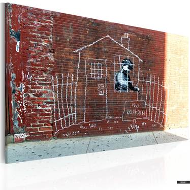 Wandbild IM HAUSARREST by Banksy 60x40 cm